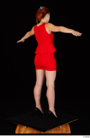  Charlie Red black high heels business dressed red dress standing t-pose whole body 0006.jpg